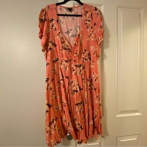 Torrid 4X peach dress maybe worn once